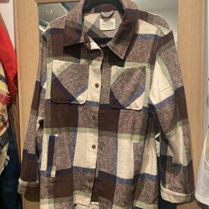Ladies Flannel Jacket/Shirt